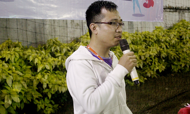 <p style="text-align:justify;"> Anh Trần Quang Tiến, Trưởng Ban tổ chức giải, gửi lời chúc mừng đến toàn thể nữ đồng nghiệp trong công ty và cam kết một giải đấu thành công về mặt chuyên môn cùng tinh thần thể thao cao thượng.</p>