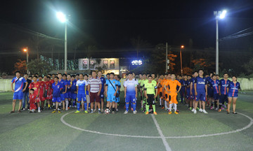 FPT Telecom Campuchia đá bóng mừng năm mới