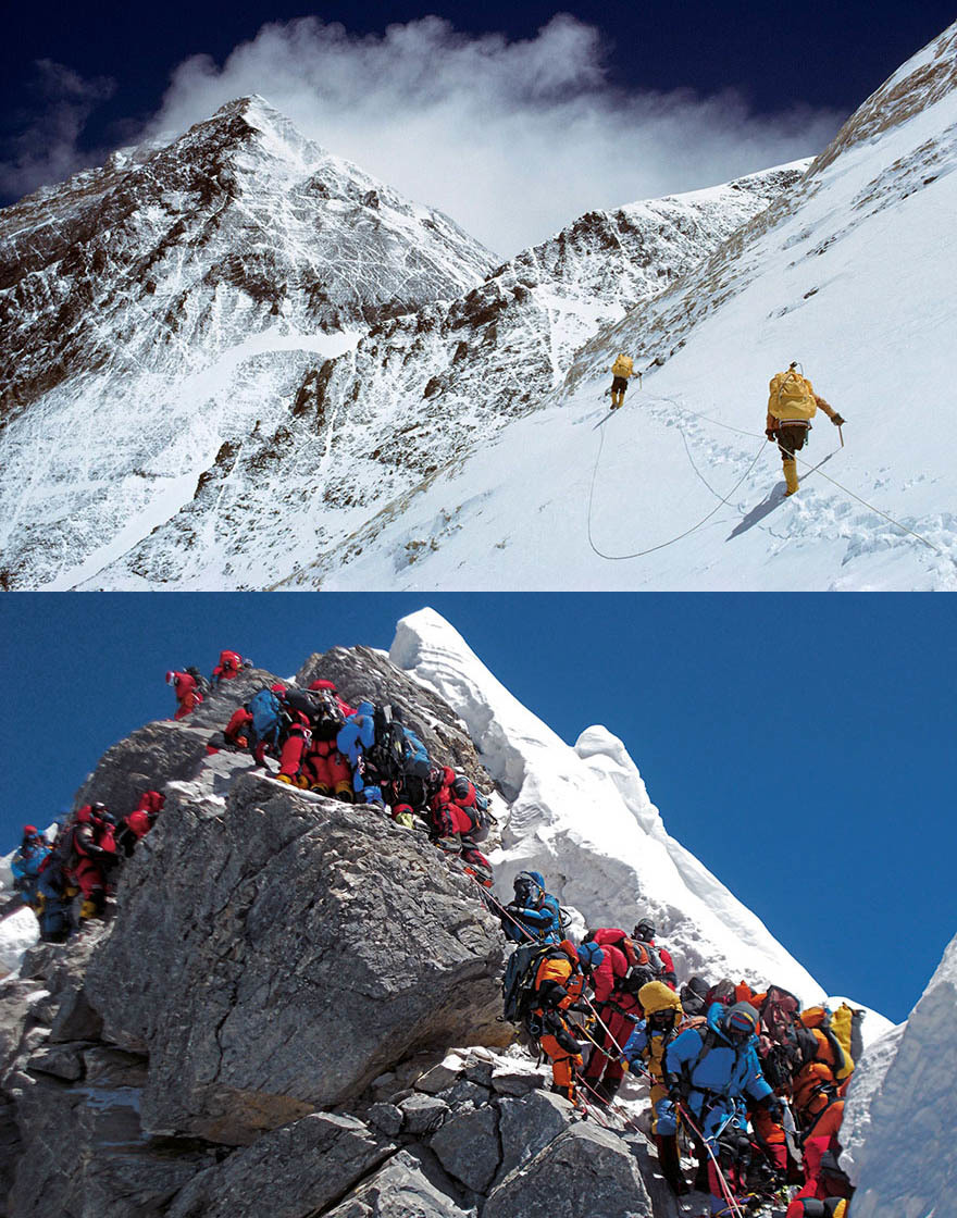<p> Leo núi Everest, Nepal.</p>