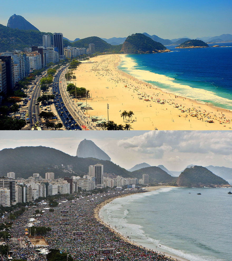 <p> Tắm nắng ở bãi biển nổi tiếng Rio De Janeirio, Brazil.</p>