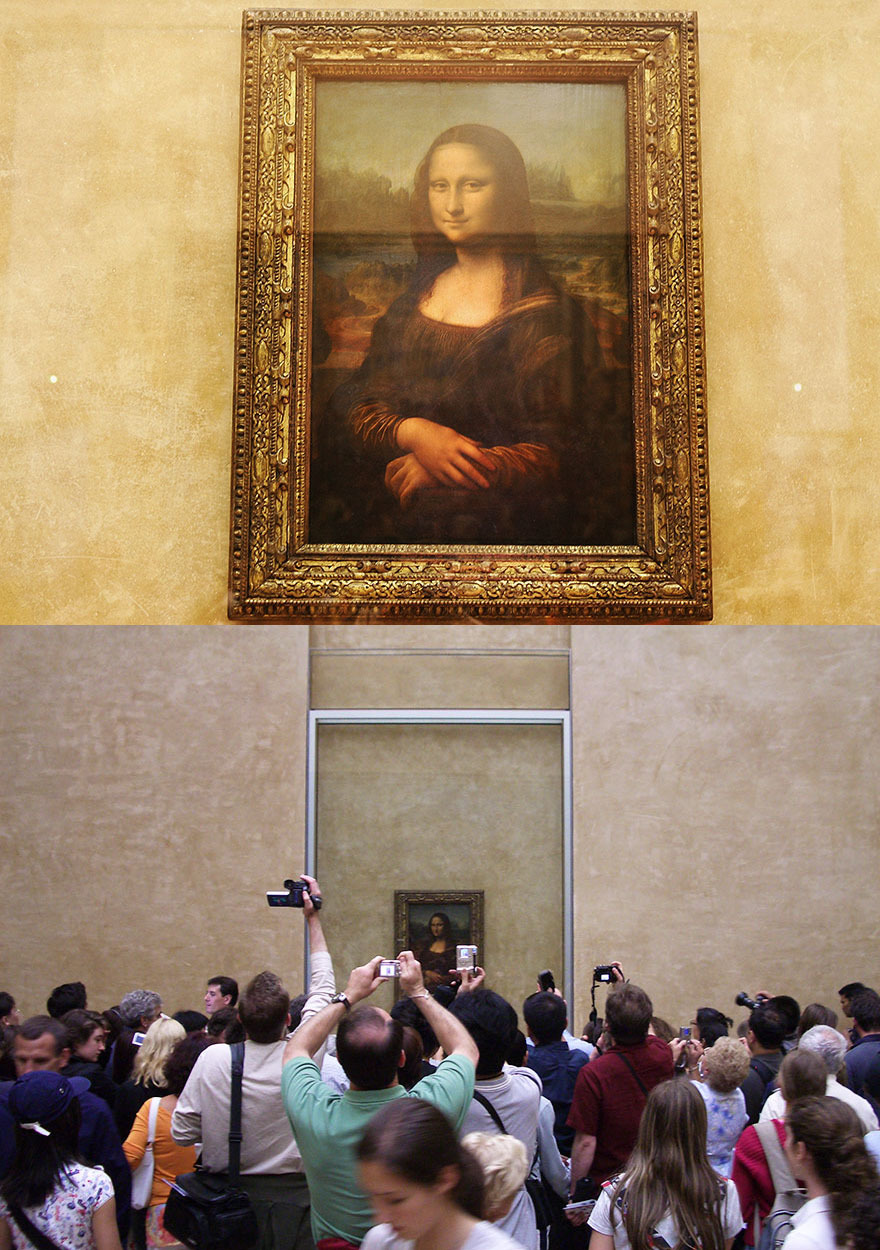 <p> Chiêm ngưỡng Mona Lisa ở bảo tàng Louvre, Paris, Pháp.</p>