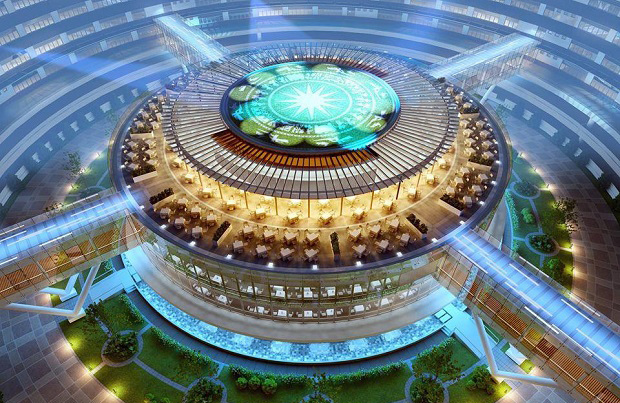 <p> <span style="color:rgb(0,0,0);">Khu phức hợp có tổng diện tích 5,9 ha, trong đó diện tích sàn xây dựng giai đoạn đầu khoảng 31.000 m2.</span></p>