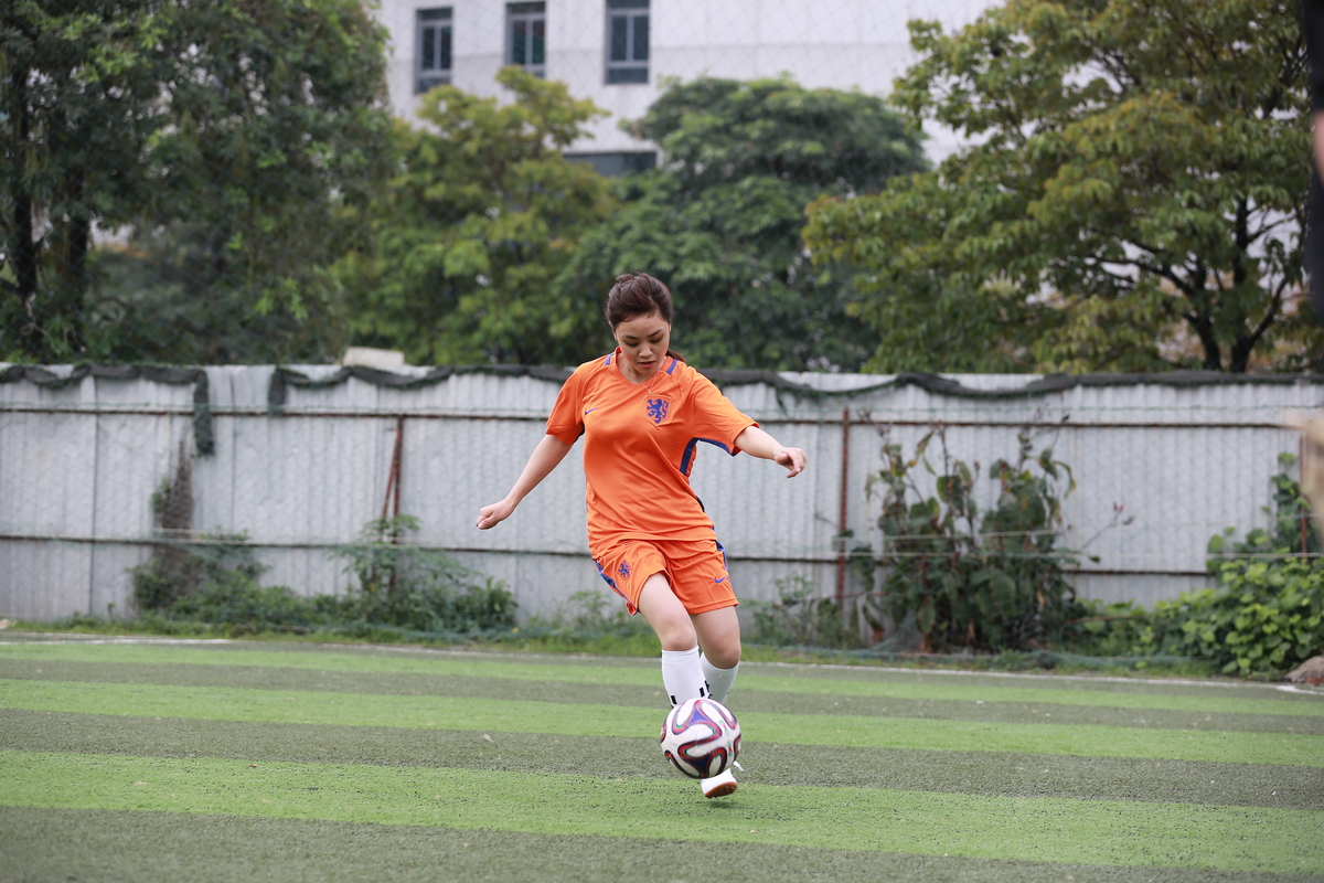 <p> Phạm Thị Vân, QUEEN, cầu thủ ghi bàn thắng duy nhất trong trận chung kết tranh Cup Bạc.</p>