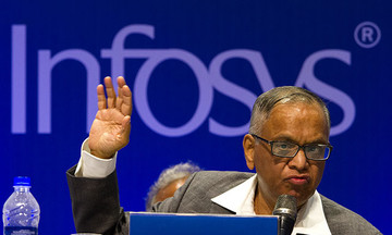 Đồng sáng lập Infosys áp đảo top đại gia công nghệ Ấn Độ