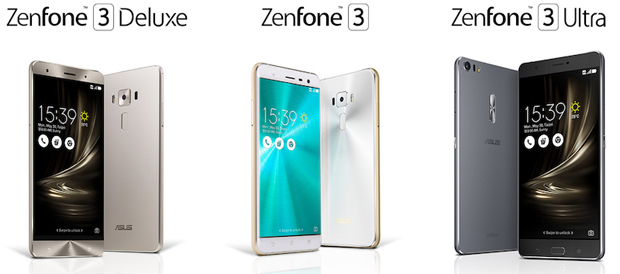 smarphone thế hệ mới, gồm: Zenfone 3, Zenfone 3 Deluxe và Zenfone 3 Ultra