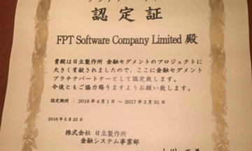 FPT là đối tác bạch kim của Hitachi Finance Segment