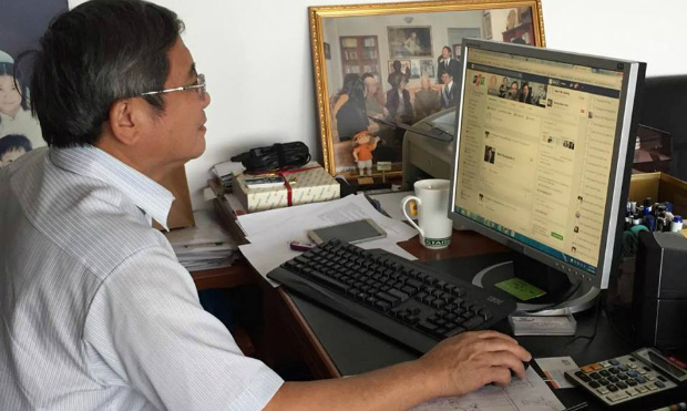 TGĐ FPT Bùi Quang Ngọc cho biết, thời gian anh dùng email đã giảm thiểu đi nhiều khi dùng Facebook at Work.