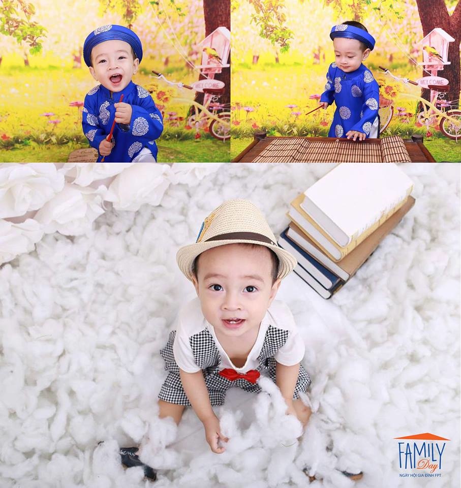 <p class="Normal"> Phạm Minh Bảo Lâm, 2 tuổi con mẹ <span>Phùng Thị Hợi, FPT Software, ngộ nghĩnh trong lần đầu tiên trong đời được đi đến hiệu chụp ảnh.</span></p>