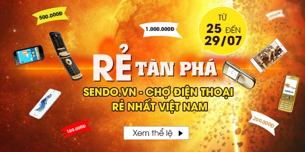Chương trình giảm giá loạt điện thoại đang hot của Sendo.vn