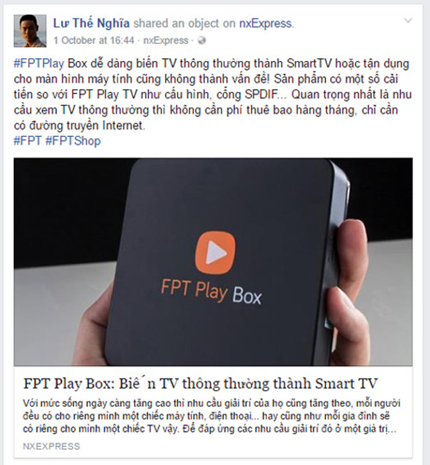 Hầu hết khách hàng đều phản hồi tích cực sau khi sử dụng FPT Play Box.