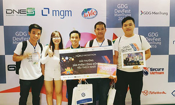 Sinh viên FPT giành giải ở GDG DevFest Miền Trung 2016