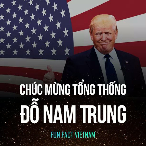 <p class="Normal"> Donald Trump nhanh chóng trở thành người Việt Nam sau khi thắng cử.</p>
