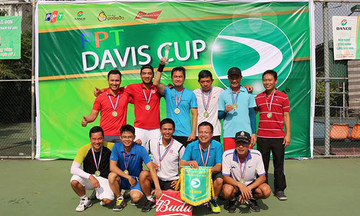 FPT IS giành ngôi vương FPT Tennis Davis Cup