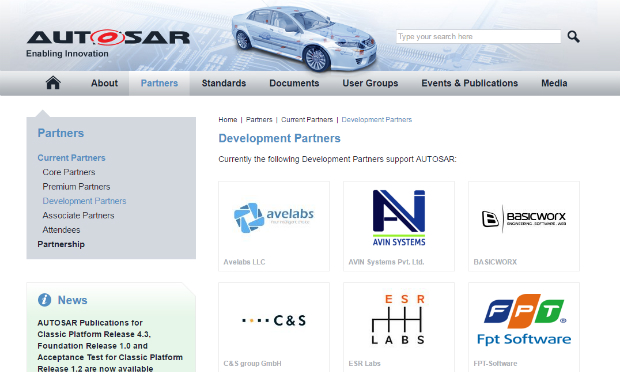 FPT là doanh nghiệp đầu tiên của Việt Nam trở thành đối tác phát triển của Autosar.