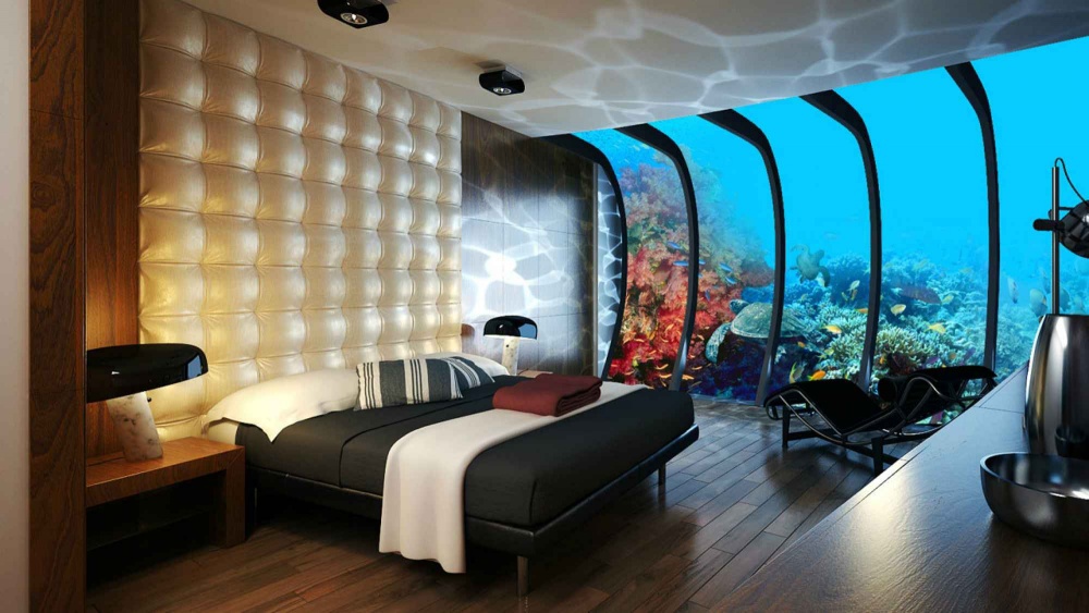 <p class="Normal"> Một căn phòng trong một khách sạn dưới nước ở Dubai.</p> <p class="Normal">  </p>