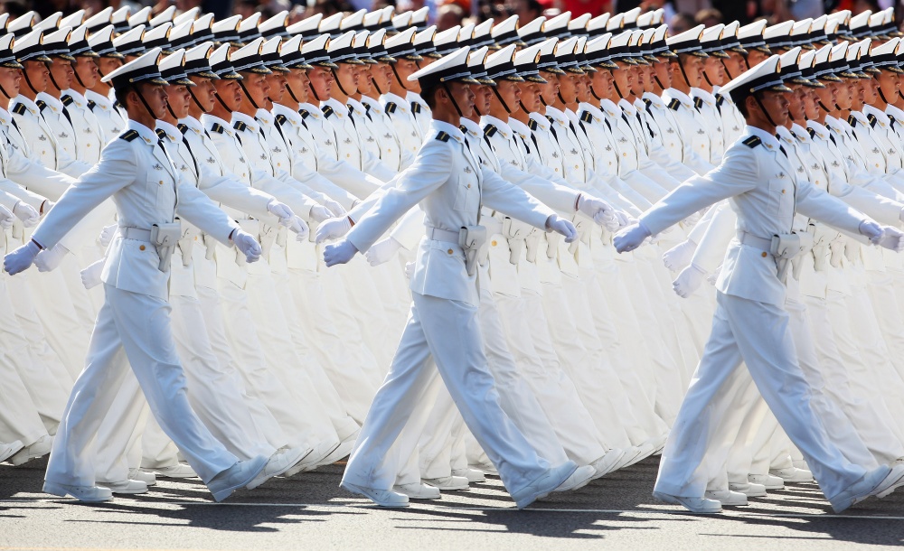 <p> Một lễ duyệt binh ở Trung Quốc.</p>