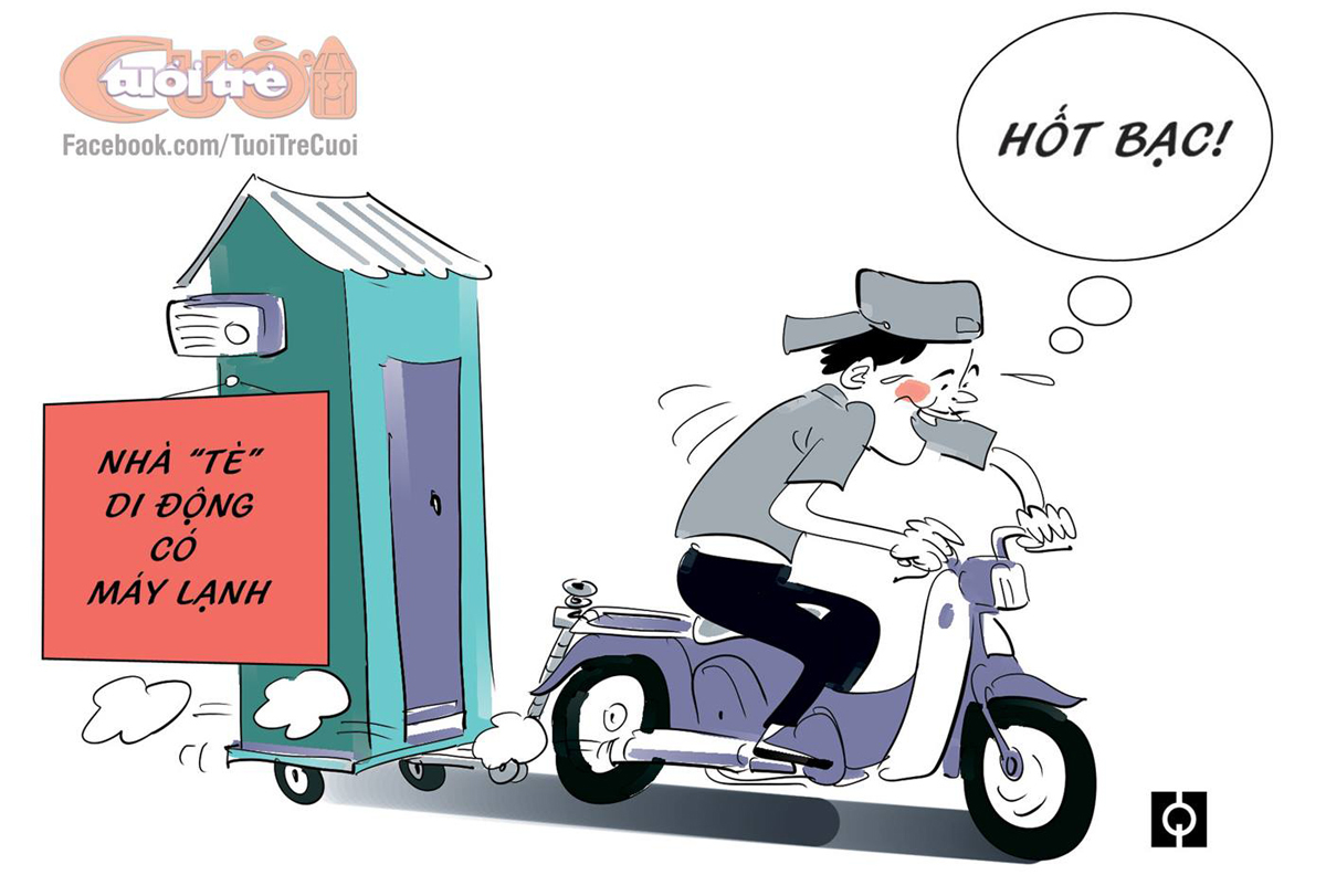 <p> "Nhà tè di động có máy lạnh" - lĩnh vực kinh doanh mới tại Việt Nam chắc sẽ hốt bạc đây.</p>