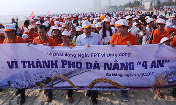 'Biển người' tham gia Ngày FPT vì cộng đồng tại Đà Nẵng