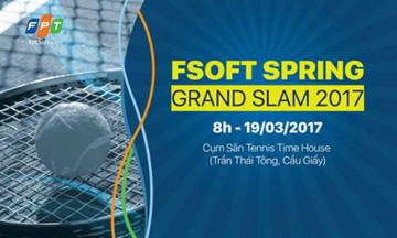 Sếp Phần mềm tranh tài tại giải tennis FSOFT mùa xuân 2017