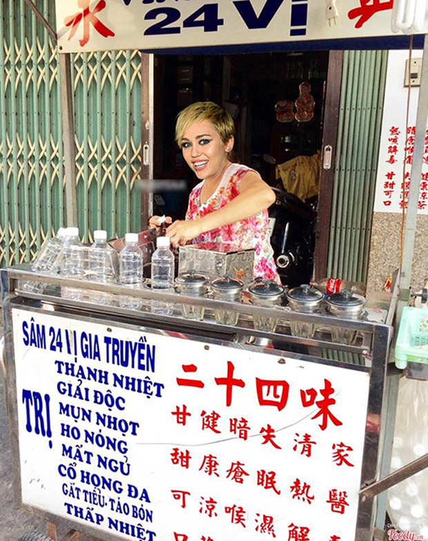 <p> Bỏ lại mọi thành công sau lưng, Miley Cyrus tới Việt Nam bán nước sâm, giành dụm tiền chuẩn bị lấy chồng. </p>