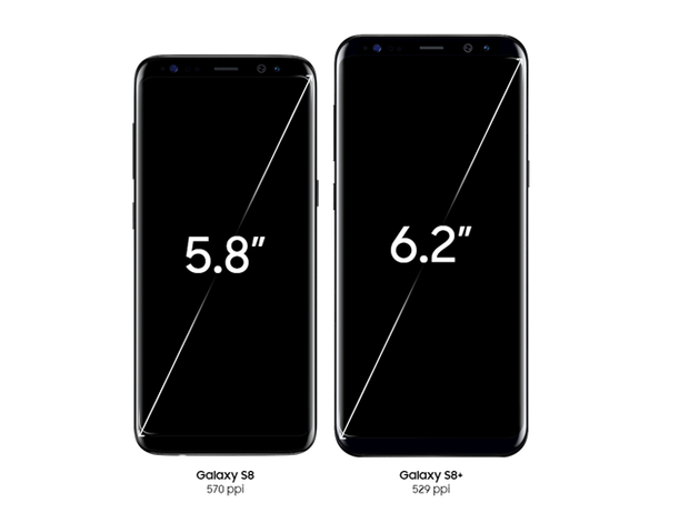 <p class="Normal" style="margin-top:0px;margin-bottom:15px;padding:0px;border:0px;line-height:25px;vertical-align:baseline;"> Điểm khác biệt duy nhất của 2 thiết bị này chính là kích thước màn hình: Galaxy S8 có màn 5,8 inch, còn Galaxy S8+ là 6,2 inch. Cả hai đều được trang bị tấm nền Super AMOLED với tỷ lệ khác thường 18.5:9, và có cùng độ phân giải 1.440 x 2.960. </p> <p class="Normal" style="margin-top:0px;margin-bottom:15px;padding:0px;border:0px;line-height:25px;vertical-align:baseline;"> Màn hình này có hỗ trợ công nghệ HDR10, tương tự như chiếc Galaxy Note 7 và như thông tin được chia sẻ trong buổi ra mắt, Samsung đã bắt tay với Amazon để mang đến những nội dung HDR chất lượng nhất.</p>
