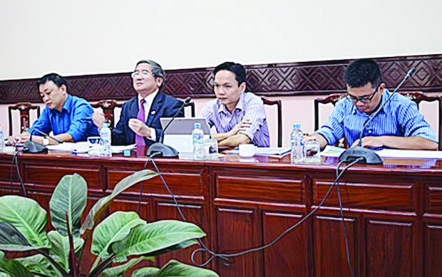 TGĐ FPT Bùi Quang Ngọc trong buổi làm việc với UBND tỉnh Trà Vinh. Ảnh: travinh.gov.vn.