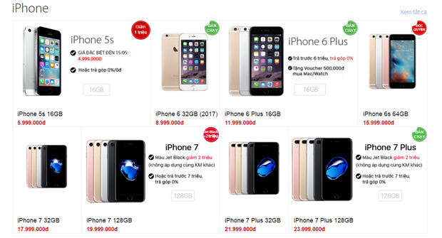 ừ ngày 3 – 31/5, tất cả sản phẩm iPhone chính hãng đều được FPT Shop đồng loạt giảm giá