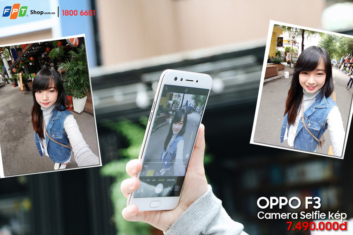 <p> Oppo F3 sở hữu camera trước 16 MP được tích hợp sẵn tính năng Beautify 4.0, mang đến cho người dùng những shoot ảnh đẹp lung linh và chân thực.</p>