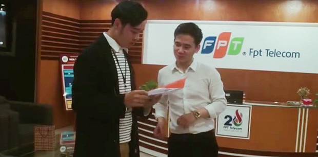 Sinh viên Đại học Greenwich Việt Nam thực tập tại FPT Telecom trong học kì On –the-job Training.