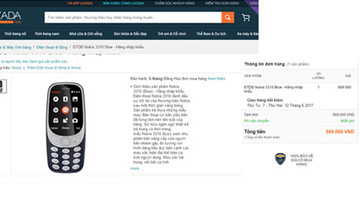 Cảnh giác khi mua Nokia 3310 giá rẻ trên Lazada