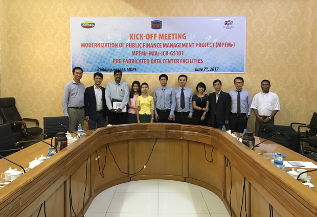 Ngày 7/6 vừa qua, dự án Cung cấp, lắp đặt và vận hành các Trung tâm dữ liệu (Pre-Fabricated Data Center) cho Bộ kế hoạch và tài chính Myanmar (MOPF) do FPT IS triển khai đã được khởi động tại Myanmar.