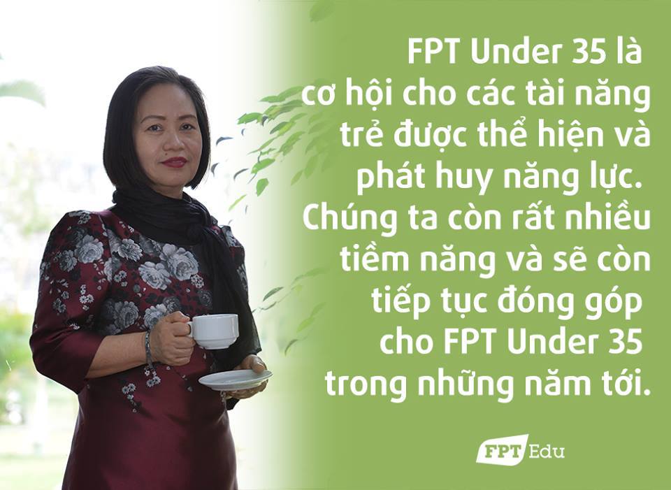 <p class="Normal"> Chị Nguyễn Thị Tân - Hiệu trưởng THPT FPT.</p>