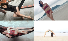 Người đẹp FPT xứ Kinh Bắc đọ sắc trước biển