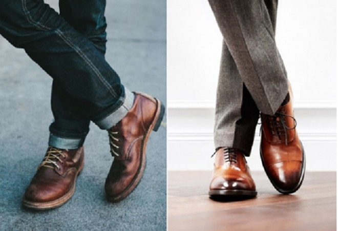 <p class="Normal" style="text-align:justify;"> Một đôi giày tốt là yếu tố thiết yếu nhất của bất kỳ trang phục nào, nó cũng nói lên nhiều điều về con người đó. Các cô gái sẽ có ấn tượng tốt nếu như đôi giày của đàn ông sạch sẽ, phù hợp với màu quần áo đang mặc.</p>