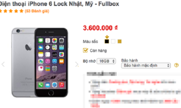 iPhone 6 lock giảm giá mạnh, chỉ còn hơn 3 triệu đồng