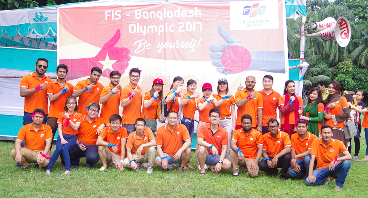 <p> Sau 3 năm chinh chiến ở đất nước Nam Á, lần đầu tiên người FPT IS onsite tại Bangladesh mới có dịp hưởng bầu không khí hội thao với tên gọi Olympic <span style="color:rgb(0,0,0);">FIS Bangladesh 2017, diễn ra đầu tháng 10.</span></p>