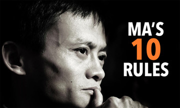 10 quy tắc thành công hàng đầu của Jack Ma