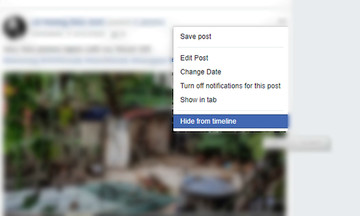 Facebook bỏ chức năng xóa status trên phiên bản web