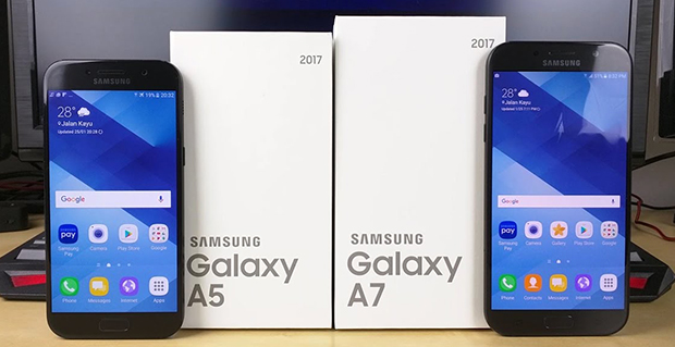 Galaxy A5 - A7 (2017) lần lượt hạ giá 800.000 đồng và 1 triệu đồng, còn lại 7,19 triệu đồng và 8,99 triệu đồng.
