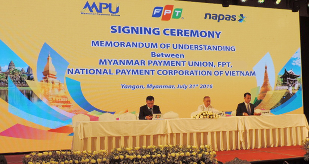 FPT chính thức mở văn phòng tại Myanmar từ tháng 7/2013 và đang thực hiện nhiều dự án trọng điểm tại quốc gia Phật giáo này.