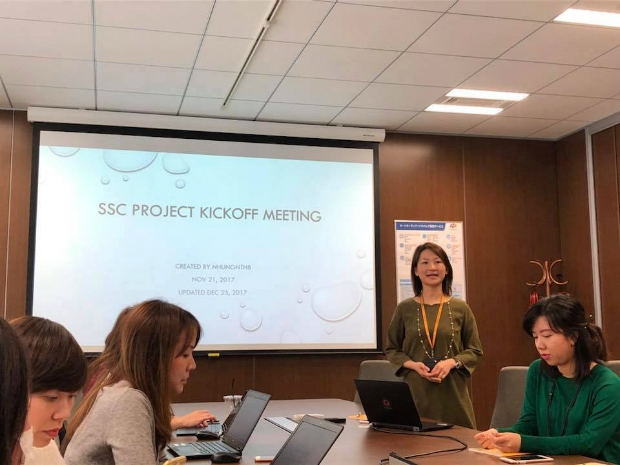 Chị Nguyễn Thị Hồng Nhung, PM dự án SSC khẳng định trong tương lai dự án này sẽ tạo ra 1 loại hình dịch vụ backoffice mới để cung cấp cho các doanh nghiệp tại Nhật, đóng góp cho doanh thu và lợi nhuận chung của FPT Software