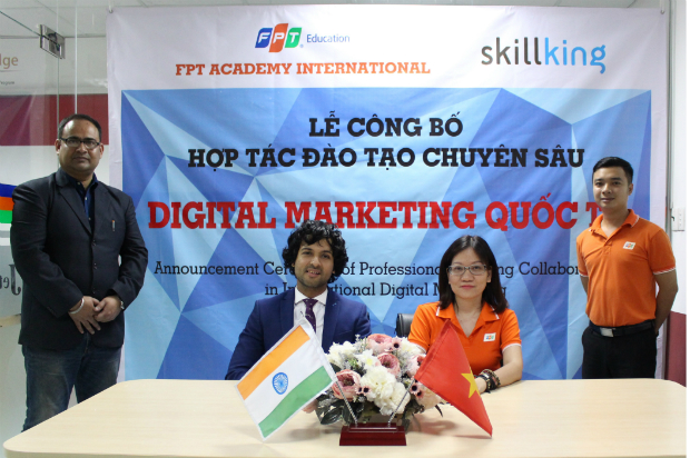 FPT Skillking cũng là trường đào tạo Digital Marketing đầu tiên ở Việt Nam cấp bằng này” - Bà Lê Thị Hồng Hạnh, Giám đốc Viện đào tạo Quốc tế, FPT Education cho biết.