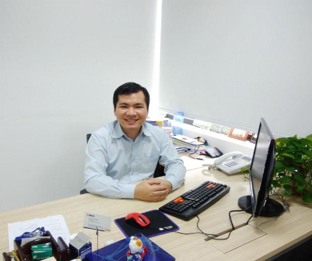 Anh Bùi Quang Hiếu, FPT Software, là người sẽ nhận phần quà lớn nhất năm 2017 trị giá 50 triệu đồng từ chương trình giới thiệu ứng viên RUF.