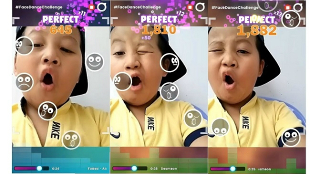 Giao diện game FaceDance Challenge.