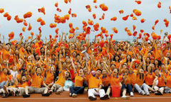 Một màu cam cam
