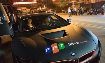 FPT Shop dùng siêu xe BMW i8 ship 'dế' khủng cho khách
