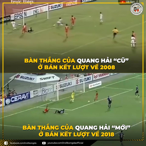 <p> Trước đó, Quang Hải 'Ver. 2' đã tái hiện bàn thắng 10 năm trước.</p>