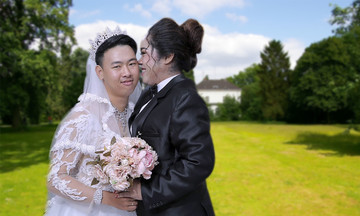Ảnh cưới độc đáo của cặp đôi FPT Telecom Campuchia