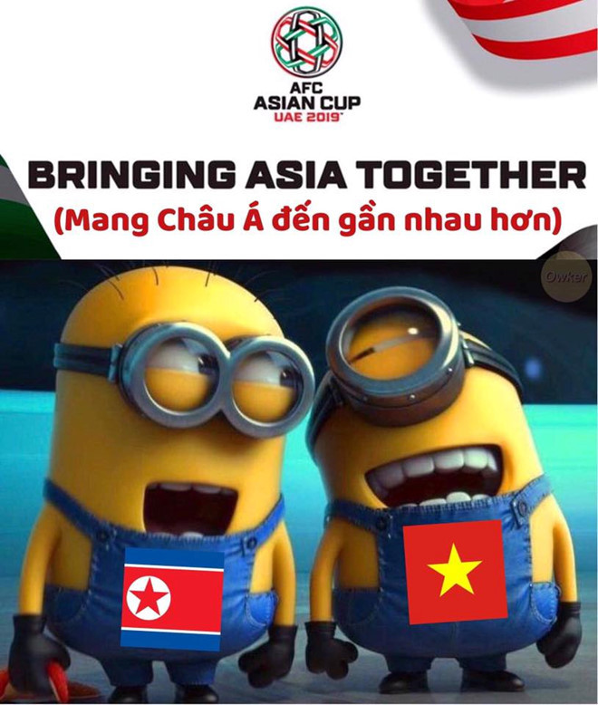 <p class="Normal" style="text-align:justify;"> Cộng đồng mạng Việt Nam nhanh chóng xác định slogan của Asian Cup 2019 là "Bringing Aisa together" (mang Châu Á đến gần nhau hơn).</p>