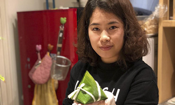 Vợ onsiter mang hương bánh Việt đến FPT Japan
